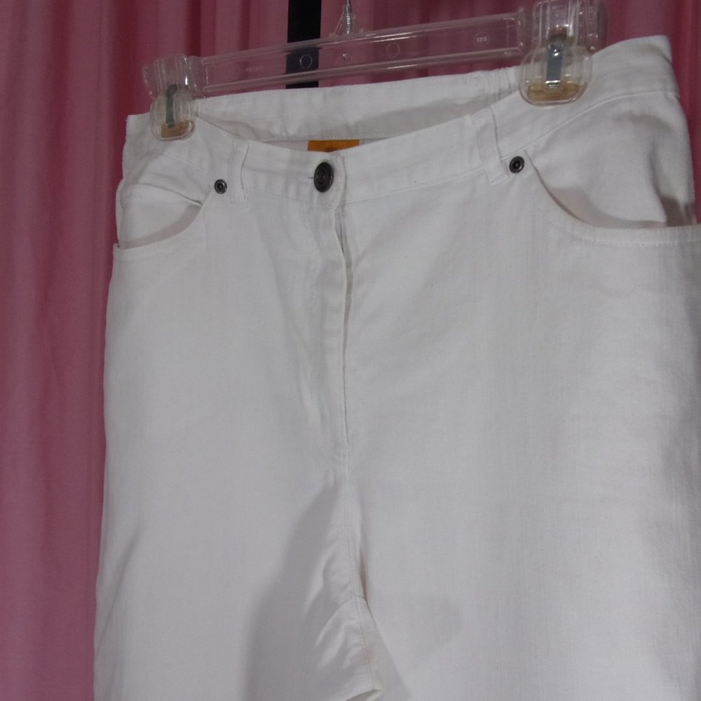 Ruby Rd White Denim Jeans EUC